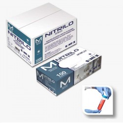 Guantes Nitrilo Azul Sin Talco 100u